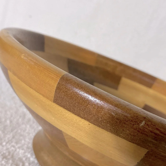 Handmade Medium Sized Segmented Wood Bowl - Picture 5 of 13